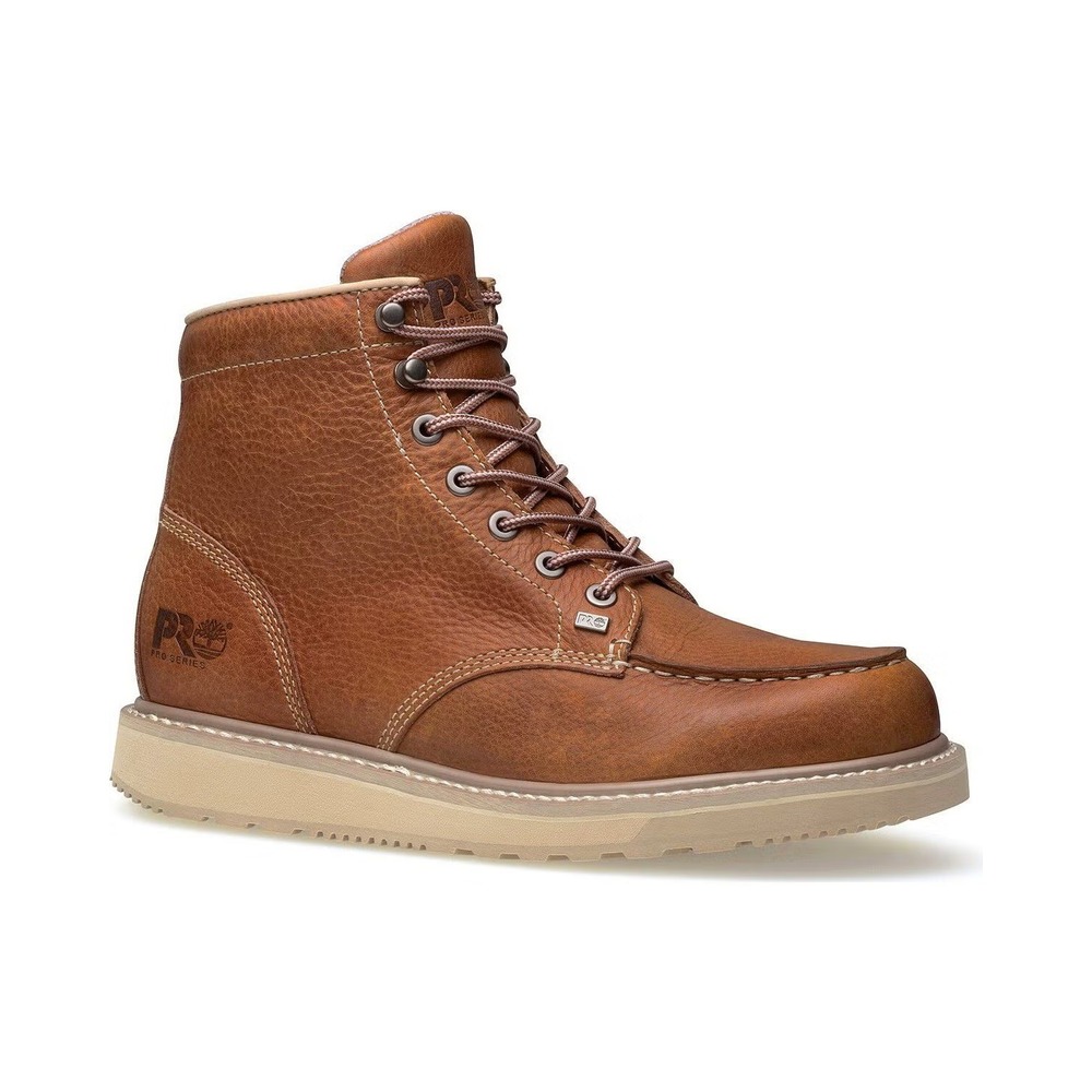 Timberland PRO® (Men's 9 M) 6" Barstow™ EH Alloy-Toe Work Boots, Rust - $160